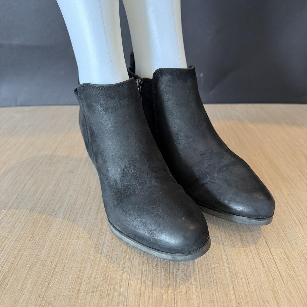 Blondo Boots Womens Size 8 Black Leather Waterproof Ankle Bootie B5903 014 Shoes